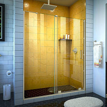 Load image into Gallery viewer, DreamLine Mirage-Z 56-60 in. W x 72 in. H Frameless Sliding Shower Door in Brushed Nickel, SHDR-1960724-04