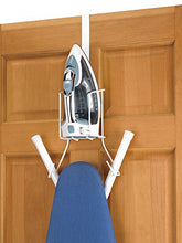 Load image into Gallery viewer, Whitmor Wire Over The Door Ironing Caddy - Iron and Ironing Board Storage Organizer