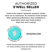 Load image into Gallery viewer, S'well Vacuum Insulated Stainless Steel Water Bottle, 25 oz, Turquoise Blue with matching cap