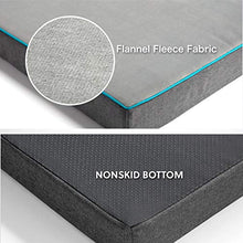 Load image into Gallery viewer, Bedsure Large Orthopedic Dog Bed for Large Dogs - Memory Foam Waterproof Dog Bed for Crate with Removable Washable Cover and Nonskid Bottom - Plush Flannel Fleece Top Pet Bed, Grey