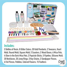 Load image into Gallery viewer, Resin Kit by Craft It Up! - Complete Starter Jewelry Making Resin Kit for Beginners - All Inclusive Craft Resin Starter Kit - Epoxy Resin Kit with Molds, Charms, Dyes & Dry Flowers Included - Gift Set