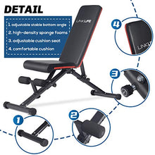 Load image into Gallery viewer, WILLY Adjustable Weight Bench for Full Body Workout Multi-Purpose Utility Weight Bench Foldable Flat Bench Press for Home Gym, Adjustable Strength Training Bench with Fast Folding