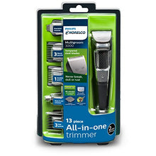 Load image into Gallery viewer, Philips Norelco Multigroomer All-in-One Trimmer Series 3000, 13 Piece Mens Grooming Kit, for Beard, Face, Nose, and Ear Hair Trimmer and Hair Clipper, NO Blade Oil Needed, MG3750/60