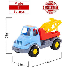 Load image into Gallery viewer, Tow Truck Toys for Boys - Car Carrier Truck Toy - Construction Vehicle Toys for Toddlers by POLESIE -Blue/Red