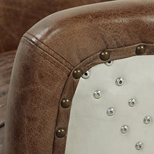 Load image into Gallery viewer, ACME FURNITURE Brancaster Chair, Retro Brown Top Grain Leather/Aluminum