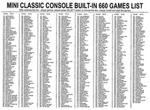 Load image into Gallery viewer, 660 Retro Game Console,NES Classic Mini Game System with Build-in Video Games and 2 Controllers,AV and HDMI Output,An Ideal Gift for Kids and Adults.
