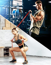 Load image into Gallery viewer, SUNPOW Pull Up Assistance Bands - Set of 5 Resistance Heavy Duty Workout Exercise Crossfit Stretch Fitness Bands Assist Set for Body, Instruction Guide and Carry Bag Included
