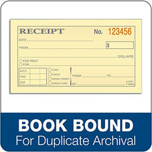 Load image into Gallery viewer, TOPS Money Receipt Book, 2-Part, Carbonless, 2 5/8 x 5 3/8 Inches, 50 Sheets, White and Canary, (46820)
