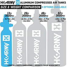 Load image into Gallery viewer, HK Army 13ci/3000psi Compressed Air HPA Paintball Tank Air System w/Regulator - Black