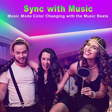 Load image into Gallery viewer, LED Strip Lights,Reemeer RGB LED Strip Lights Kit 32.8ft/10M SMD5050 300 LEDs Color Changing LED Lights Strip with Remote APP Control Sync to Music Apply LED Lights for Bedroom Kitchen Party