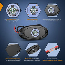 Load image into Gallery viewer, Nilight LED Rock Light 4PCS Blue Light Pods Waterproof Under Body Wheel Well Light Exterior Interior Lights for Car Truck Pickups ATV UTV SUV Motorcycle Boat, 2 Years Warranty
