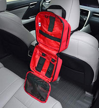 Load image into Gallery viewer, Lightning X Products Large IFAK Trauma Bag for Car Head Rest - MOLLE Compatible + Laser Cut + Detachable Pouch - RED