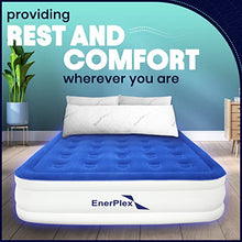 Load image into Gallery viewer, EnerPlex Queen Air Mattress for Camping, Home & Travel - 13 Inch Double Height Inflatable Bed with Built-in Dual Pump - Durable, Adjustable Blow Up Mattress - Easy to Inflate/Quick Set Up