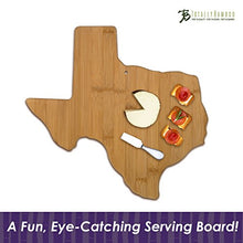 Load image into Gallery viewer, Totally Bamboo Texas State Shaped Bamboo Serving & Cutting Board