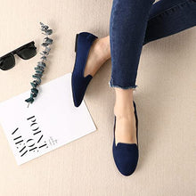 Load image into Gallery viewer, COASIS Women's Classic Ballet Flats Slip on Comfort Walking Dress Shoes Navy