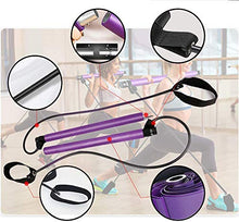 Load image into Gallery viewer, PLEASION Pilates Bar Kit with Resistance Bands, Full Body Exercise Workout Equipment for Home & Gym, Pilates Stick Fitness Bar