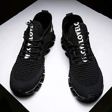 Load image into Gallery viewer, Vooncosir Men's Fashion Sneakers Breathable Mesh Running Shoes Blade Non Slip Soft Sole Casual Athletic Lightweight Walking Shoes(6.5,All Black)