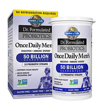 Load image into Gallery viewer, Garden of Life Dr. Formulated Probiotics for Men, Once Daily Men’s Probiotics, 50 Billion CFU Guaranteed, 15 Strains, Shelf Stable, Gluten Dairy & Soy Free One a Day, Prebiotic Fiber, 30 Capsules