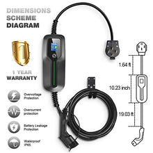 Load image into Gallery viewer, BESENERGY 16/32 Amp Level 2 EV Charger Current-Switchable NEMA 14-50 Plug 220V-250V IP66 Portable Car Charger Compatible with All J1772 Electric Car