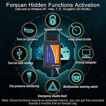Load image into Gallery viewer, FORScan ELM327 OBD2 USB Adapter for Windows, Diagnostic Coding Tool with MS-CAN/HS-CAN Switch for Ford Lincoln Mazda Mercury Series Vehicles