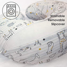 Load image into Gallery viewer, Boppy Original Nursing Pillow and Positioner, Notebook Black and Gold, Cotton Blend Fabric with allover fashion