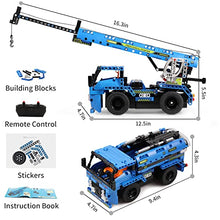 Load image into Gallery viewer, Remote Control STEM Building Toys for 6-12 Year Old Boys, 2-in-1 Technic Vehicle Building Kits for Kids 8-12, Construction Erector Set Crane Truck Build Model for 6 7 8 9 11 12+ Years Old Boys Girls