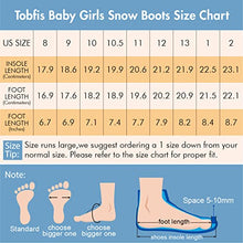 Load image into Gallery viewer, Tobfis Baby Girls Faux Fur Lining Kids Warm Non Slip Winter Ankle Snow Boots (Toddler/Little Kids),Black,8 M US Toddler