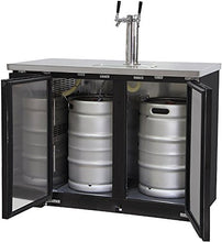 Load image into Gallery viewer, Kegco Kegerator Commercial Grade Two Keg Beer Dispenser - Dual Faucet