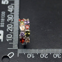 Load image into Gallery viewer, Women Gemstone Earrings Peridot Garnet Amethyst Morganite Fashion Jewelry (Clip-on Earrings)
