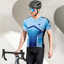 Load image into Gallery viewer, FEIXIANG Men’s Cycling Jersey, Short Sleeve Riding Bike Top Shirts Zipper Cool Dry Biking Clothing with 3 Rear Pockets