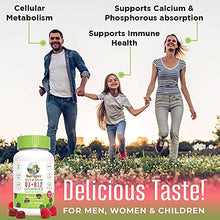Load image into Gallery viewer, Vitamin D3 + Vitamin B12 | Sugar Free | 2 Month Supply | Vitamin D & B12 Vitamin Gummy Supplements for Adults & Kids | Supports Bone Health | Energy Boost | Vegan | Non-GMO | Gluten Free | 60 Servings