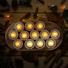 Load image into Gallery viewer, FURORA LIGHTING LED Silver Candles Battery Operated with 6/18 Timer, Pack of 12, Flameless Tea Lights Candles for Party, Christmas Decorations, Flickering Candles