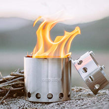 Load image into Gallery viewer, Solo Stove Lite Portable Camping Hiking Survival Backpacking Stove Powerful Efficient Wood Burning and Low Smoke Gasification Rocket Stove for Quick Boil Compact 4.2 Inches and Lightweight 9 Ounces