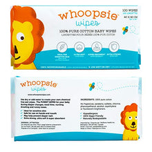 Load image into Gallery viewer, Whoopsie Wipes | Ultra-Soft - 100% Pure Cotton Dry Baby Wipes | Use Wet or Dry | Soft & Sensitive | Hypoallergenic | Extra Strong & Absorbent | Perfect for Diaper Changes, Runny Noses, Drool, Meal Time & Nursing (6-Pack)