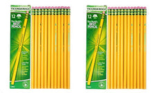 Load image into Gallery viewer, Dixon Ticonderoga Woodcase Pencil, H #3, Yellow Barrel - 24 Count (13883)