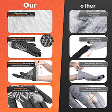 Load image into Gallery viewer, Pvendor Winter Gloves Touch Screen Warm Knit Gloves, Soft Wool Lining Elastic Cuff, Anti-Slip Rubber Design Warm Gloves for Men Women(Gray, OneSize)