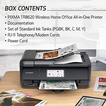 Load image into Gallery viewer, Canon TR8620 All-In-One Printer For Home Office | Copier |Scanner| Fax |Auto Document Feeder | Photo and Document Printing | Airprint (R) and Android Printing, Black