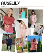 Load image into Gallery viewer, AUSELILY Womens Sweaters Tunic Shirts for Women Tunic Tops for Leggings for Women Yellow M