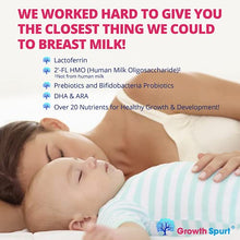 Load image into Gallery viewer, Goat Milk Toddler Formula – Growth Spurt Powdered Goat's Milk Toddler Formula – Lactoferrin, 2'-FL HMO, Prebiotics, Probiotics, Iron, DHA & ARA, Immune Support, Non GMO Infant Transition (6 Pack)