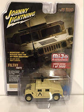 Load image into Gallery viewer, Humvee Military Outfit with Roof Gun (Military Police) Sand Off Road Series Limited Edition to 3,600 Pieces Worldwide 1/64 Diecast Model Car by Johnny Lightning JLCP7158