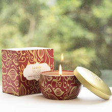 Load image into Gallery viewer, LA JOLIE MUSE Cinnamon Pumpkin Scented Candle, 100% Natural Soy Candle for Home, Vanilla Tobacco Bergamot, 45 Hours Long Burning Halloween Candle, Tin, 6.5Oz Halloween Candle