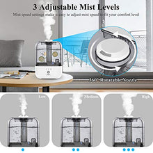 Load image into Gallery viewer, KNGUVTH Cool Mist Humidifier, Quiet Humidifiers for Home Bedroom Babies, 4.5L Top Fill Mist Large Humidifier Ultrasonic Air Humidifier, Works Up to 30 Hours, Adjustable Mist Levels, Auto Shut-Off
