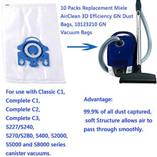 Load image into Gallery viewer, Poweka Vacuum Bags for Miele Compact C1, C2, Complete C1, C2, C3 Vacuums Fit S400i-S456i, S600-S658, S800-S858 & S5000-S5999 Replace 10123210, 9917730, 7189520 3D Efficiency GN Canister Bag