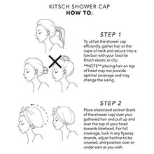 Load image into Gallery viewer, Kitsch Luxury Shower Cap for Women - Waterproof, Reusable Shower Cap for Long Hair, Fashionable Shower Cap (Blush Dot)