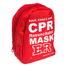 Load image into Gallery viewer, Ever Ready First Aid Adult and Infant CPR Mask Combo Kit with 2 Valves with Pair of Nitrile Gloves & 2 Alcohol Prep Pads - Red