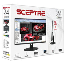 Load image into Gallery viewer, Sceptre 24" Professional Thin 75Hz 1080p LED Monitor 2x HDMI VGA Build-in Speakers, Machine Black (E248W-19203R Series)