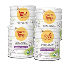 Load image into Gallery viewer, Burt's Bees Baby Organic Baby Formula, Ultra Gentle Formula, Easy to Digest, Infant Formula with Iron, Milk-Based Powder with Vitamin D, Vitamin E, Vitamin K, DHA, Calcium, 23.2oz (Pack of 4)