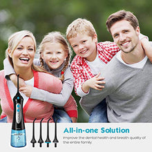 Load image into Gallery viewer, Water Flosser Professional Cordless Dental Oral Irrigator - 300ML Portable and Rechargeable IPX7 Waterproof 3 Modes Water Flosser with Cleanable Water Tank for Home and Travel, Braces & Bridges Care