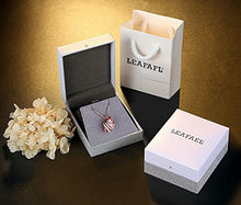 Load image into Gallery viewer, Leafael Wish Stone Pendant Necklace with Vintage Pink Birthstone Crystal for October, 18K Rose Gold Plated, 18" + 2" Chain