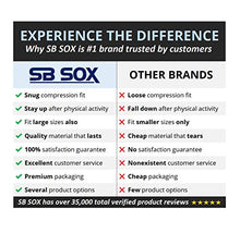 Load image into Gallery viewer, SB SOX Compression Foot Sleeves for Men & Women - BEST Plantar Fasciitis Socks for Plantar Fasciitis Pain Relief, Heel Pain, and Treatment for Everyday Use with Arch Support (Black, Medium)